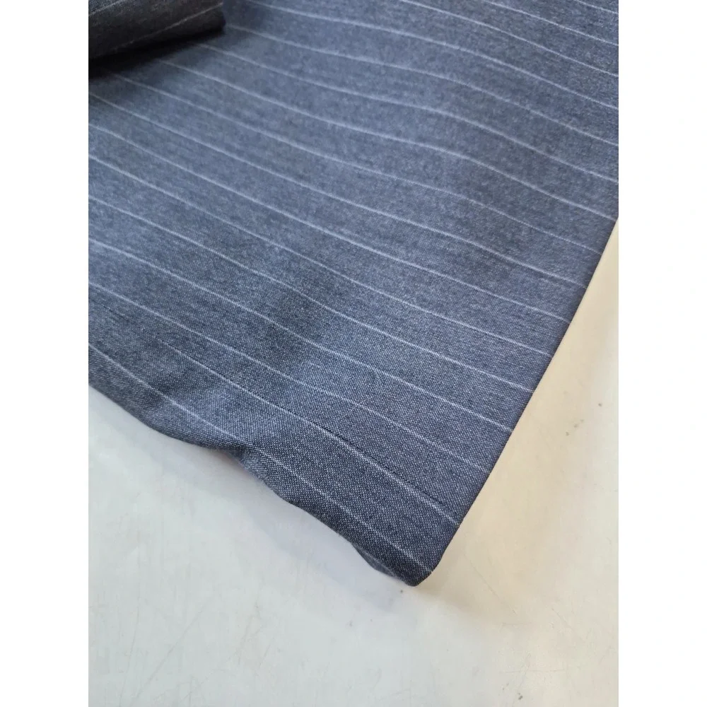 Charles Tyrwhitt Mens Wool Sports Coat 46R Blue Stripe Slim Fit 2 Button S706